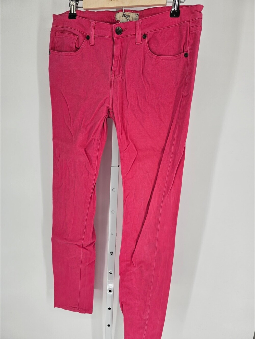 Makers Women's Pink 5-Pocket Low-Rise Slim-Leg Jeans Size 11